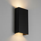 Squared Outdoor Wall Sconce - Black