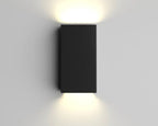 Squared Outdoor Wall Sconce - Black
