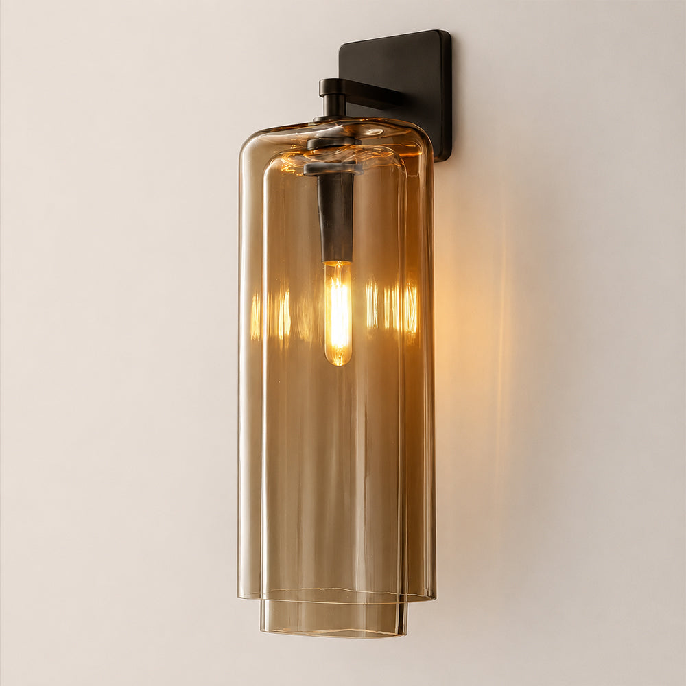 Lacore Amber Glass Sconce