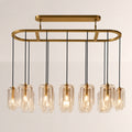 Lacore Clear Glass Linear Chandelier