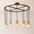 Lacore Clear Glass Round Chandelier