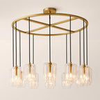 Lacore Clear Glass Round Chandelier