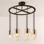 Lacore Clear Glass Round Chandelier