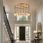Lacore Clear Glass Round Chandelier