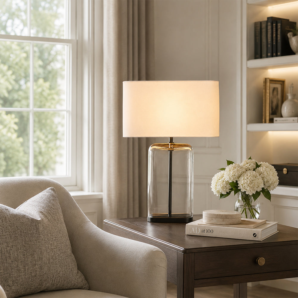 Lacore Clear Glass Table Lamp