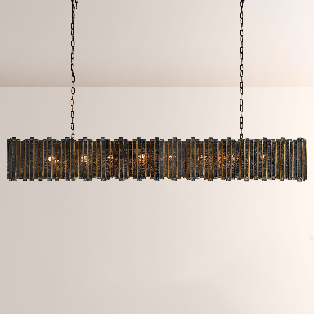 Lailal Rectangular Glass Chandelier-kimoylights_003