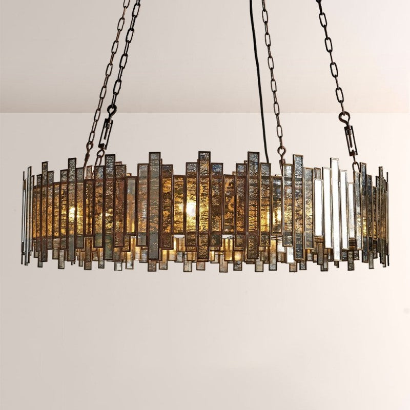 Lailan Antique Glass Lailar Round Chandelier_002
