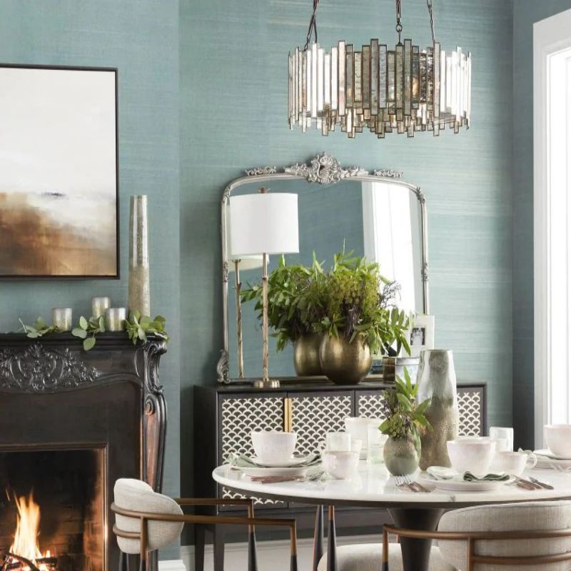 Lailan Antique Glass Lailar Round Chandelier_003