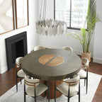 Lailan Antique Glass Lailar Round Chandelier_004