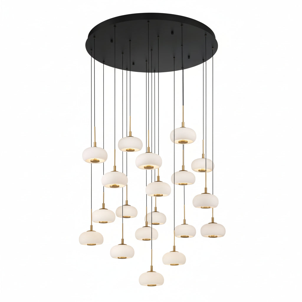 Adelfia 19 Light Round LED Chanderlier