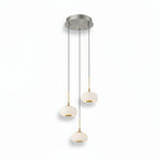 Adelfia 3 Light Round LED Pendant