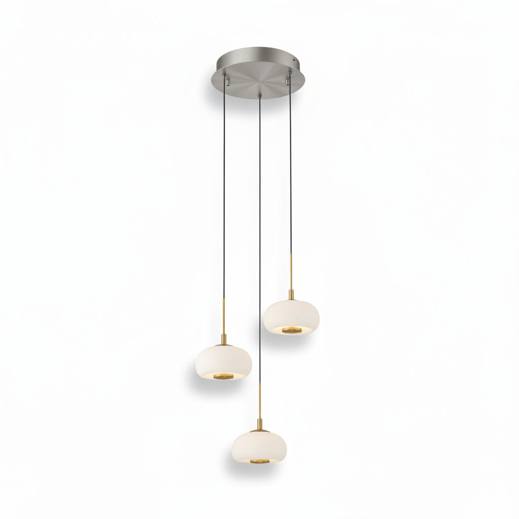 Adelfia 3 Light Round LED Pendant