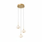 Adelfia 3 Light Round LED Pendant