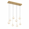 Adelfia 8 Light Rectangular LED Chanderlier