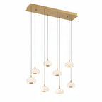 Adelfia 8 Light Rectangular LED Chanderlier
