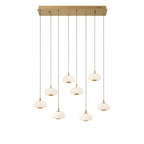 Adelfia 8 Light Rectangular LED Chanderlier