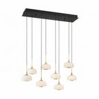 Adelfia 8 Light Rectangular LED Chanderlier