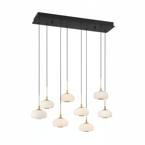 Adelfia 8 Light Rectangular LED Chanderlier