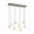 Adelfia 8 Light Rectangular LED Chanderlier