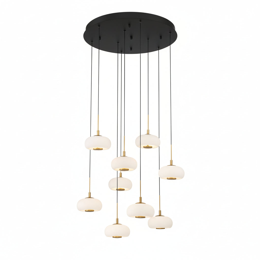 Adelfia 9 Light Round LED Chanderlier