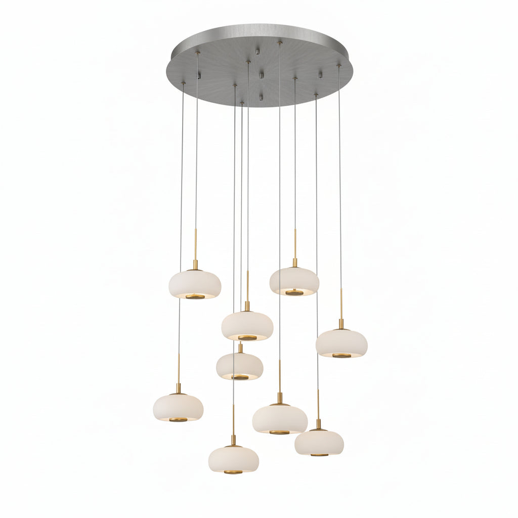 Adelfia 9 Light Round LED Chanderlier