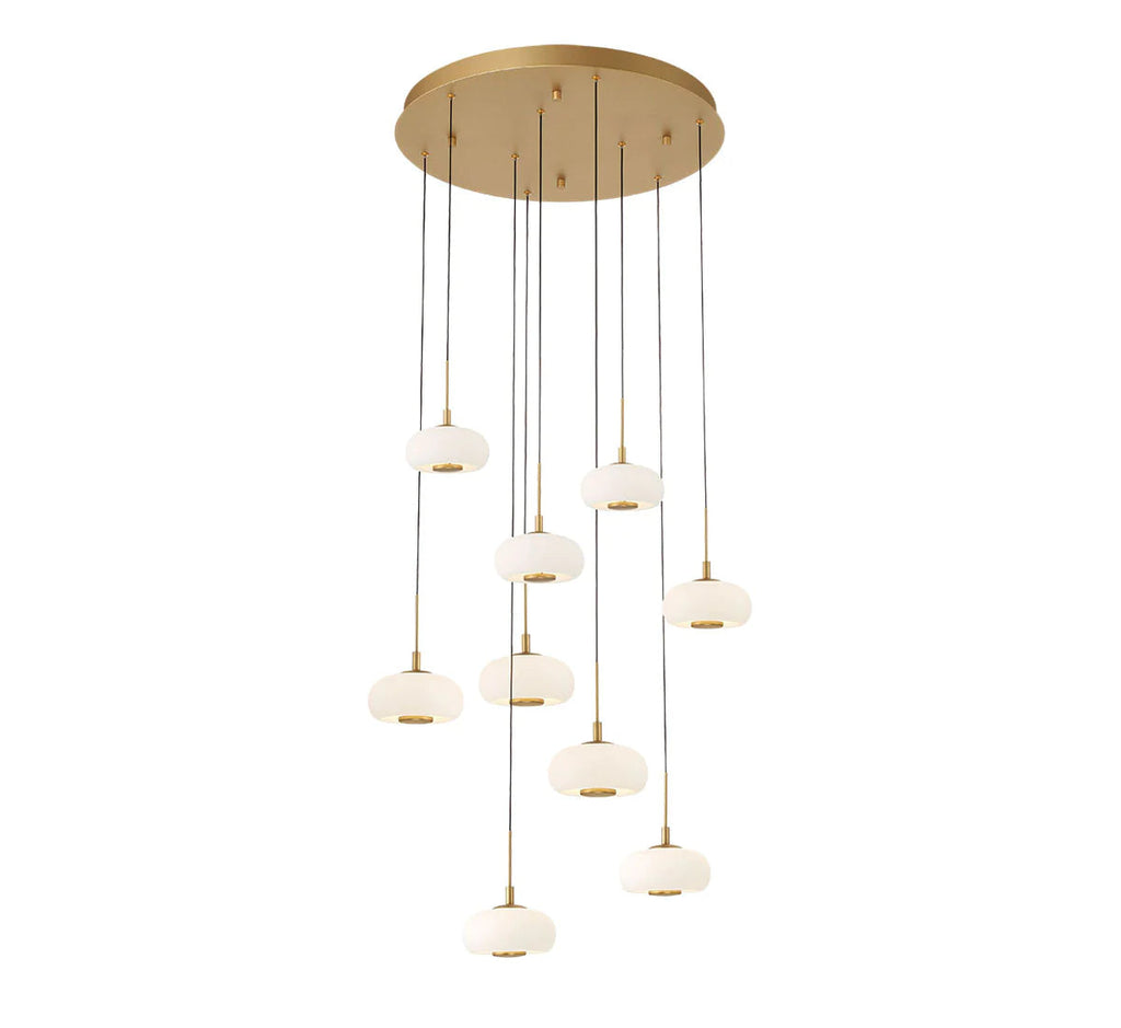 Adelfia 9 Light Round LED Chanderlier