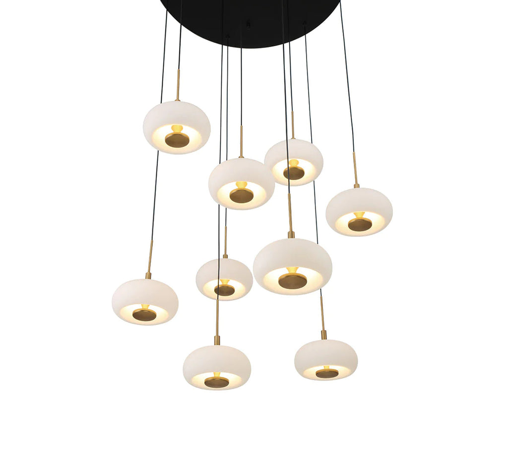 Adelfia 9 Light Round LED Chanderlier