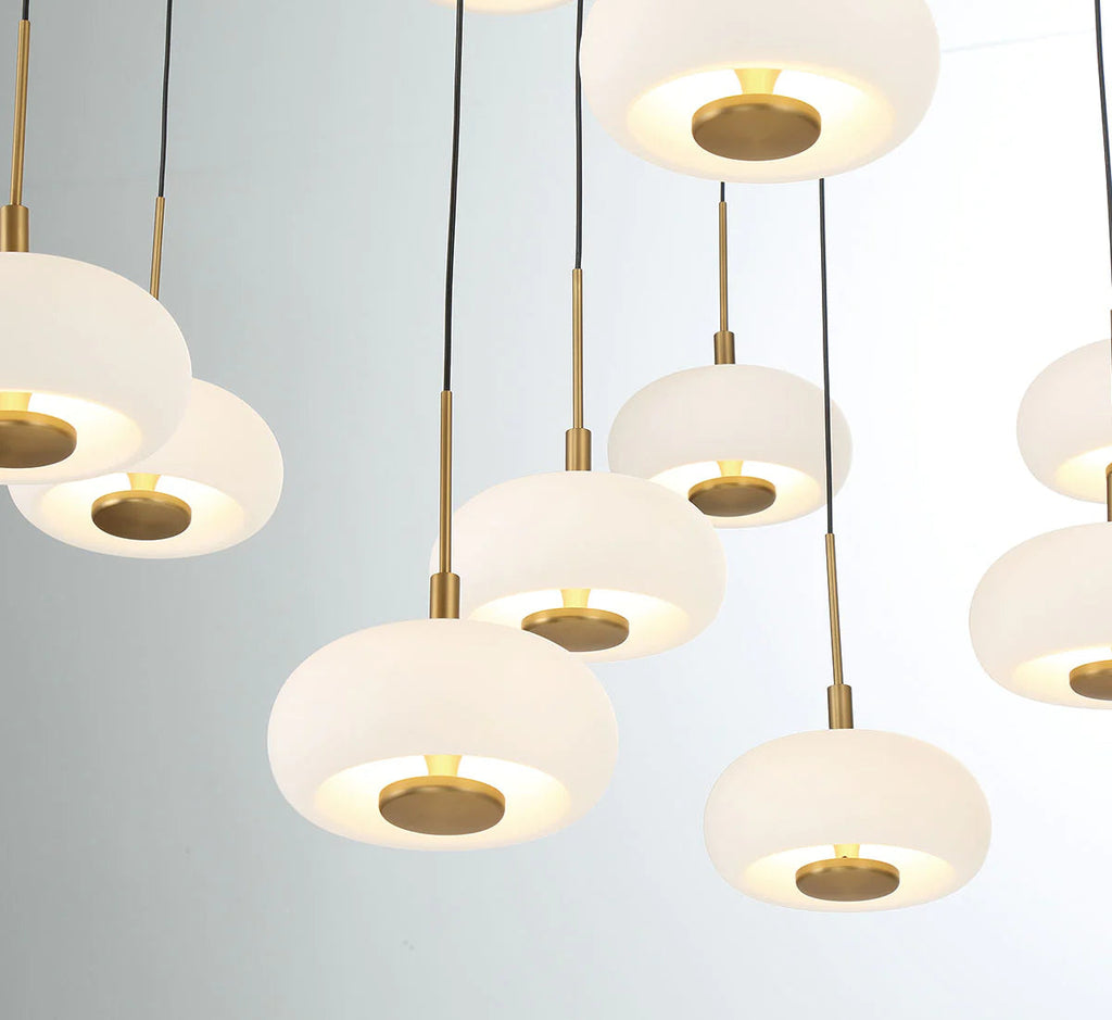 Adelfia 9 Light Round LED Chanderlier