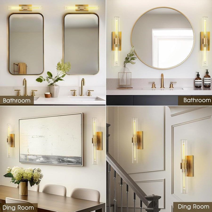 Rachel Glass Linear Sconce