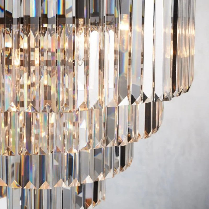 Leylandl Tiered Round Chandelier - kimoylights