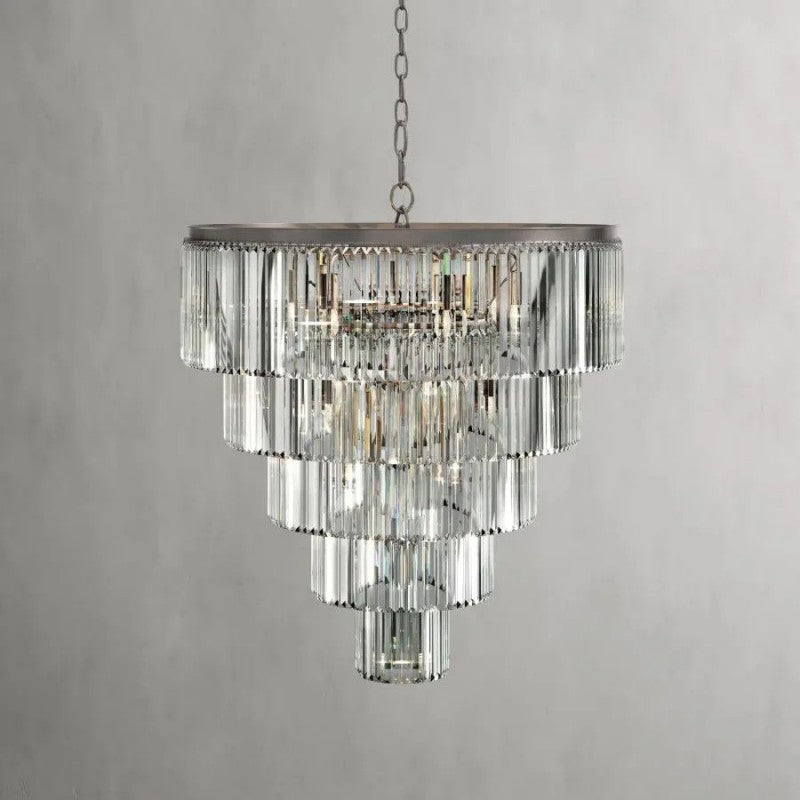 Leylandl Tiered Round Chandelier - kimoylights