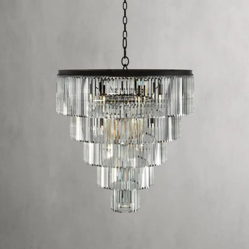Leylandl Tiered Round Chandelier - kimoylights