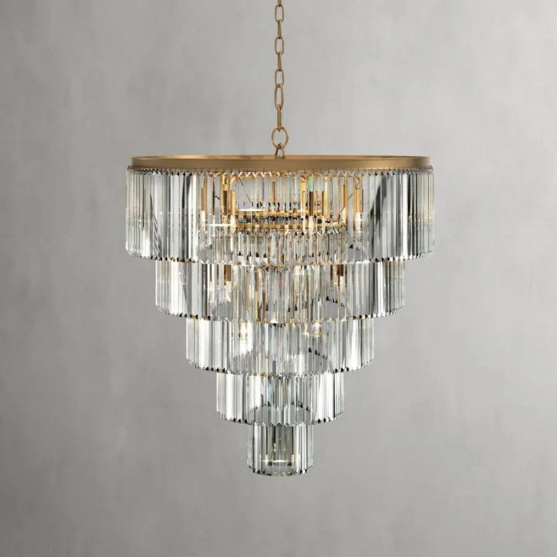 Leylandl Tiered Round Chandelier - kimoylights