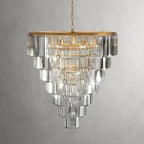 Leylandl Tiered Round Chandelier - kimoylights