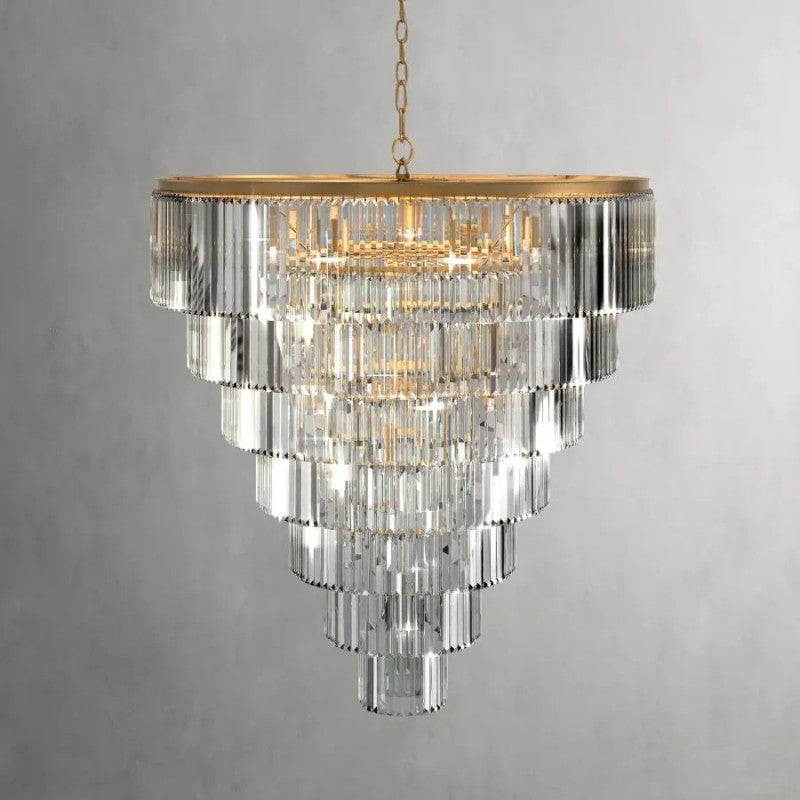 Leylandl Tiered Round Chandelier - kimoylights