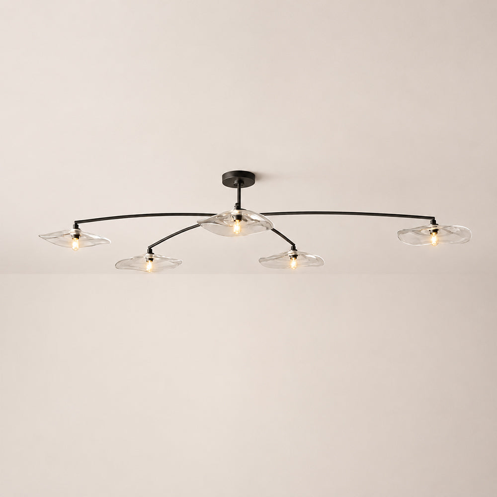 Lilia Clear Glass Flushmount