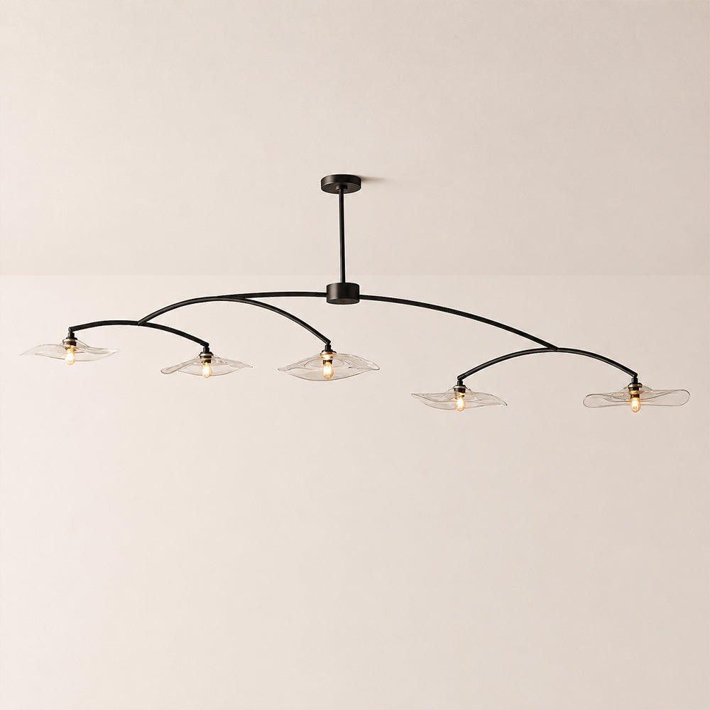 Lilia Clear Glass Linear Chandelier