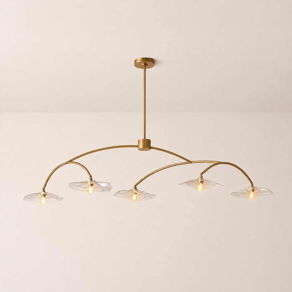 Lilia Clear Glass Linear Chandelier