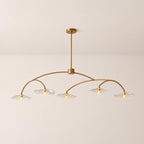 Lilia Clear Glass Linear Chandelier
