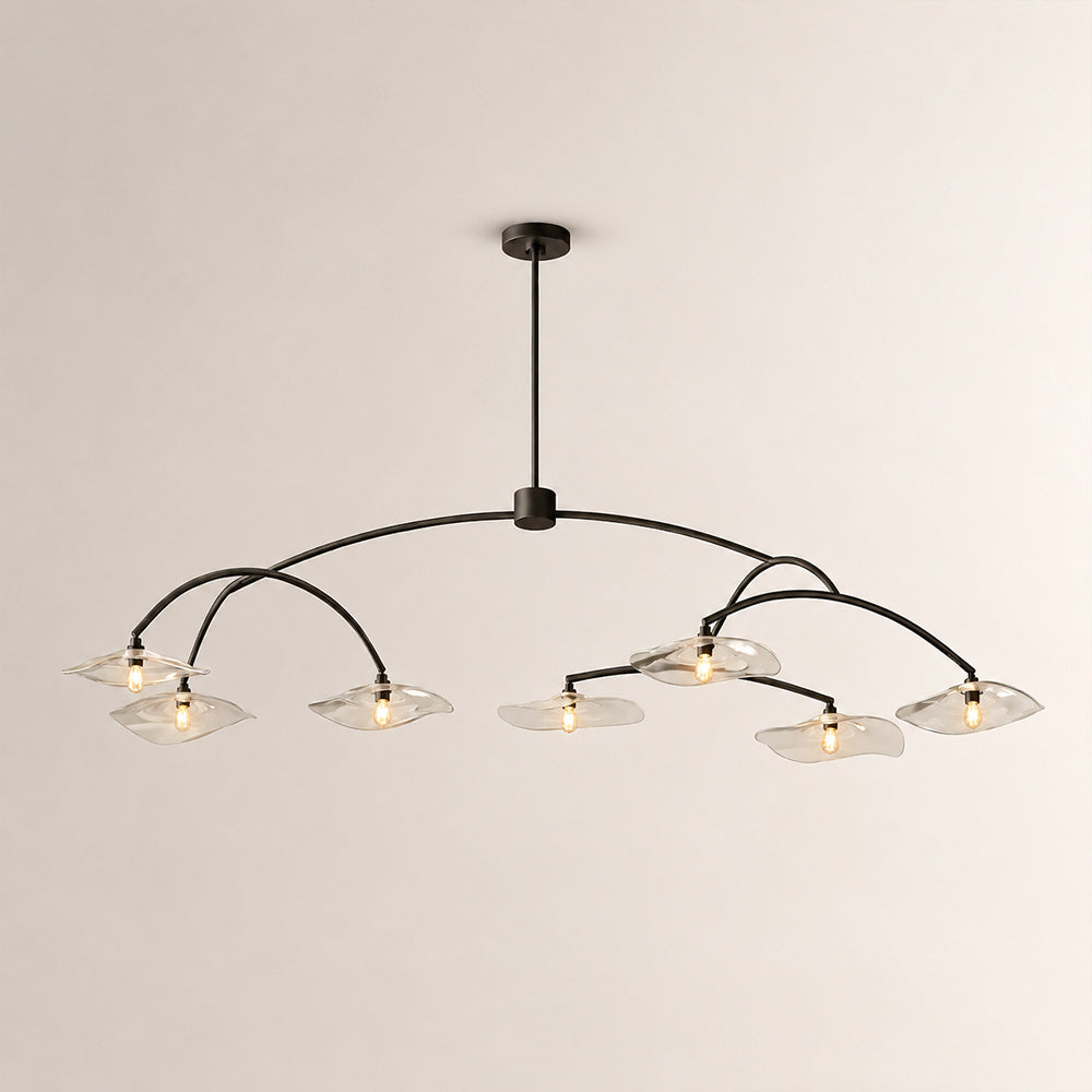 Lilia Clear Glass Round Chandelier