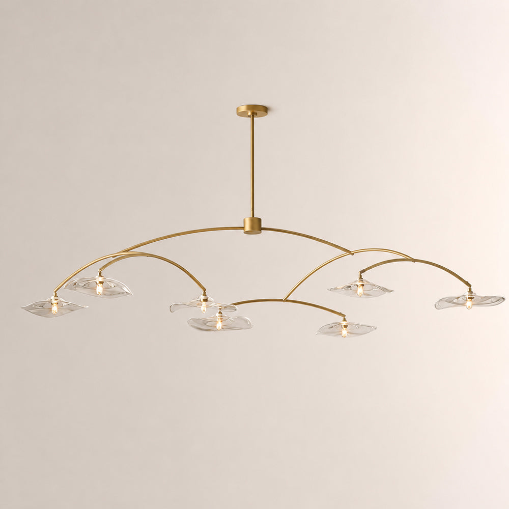 Lilia Clear Glass Round Chandelier