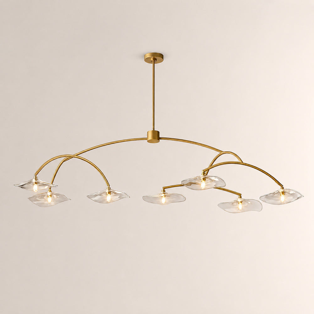 Lilia Clear Glass Round Chandelier