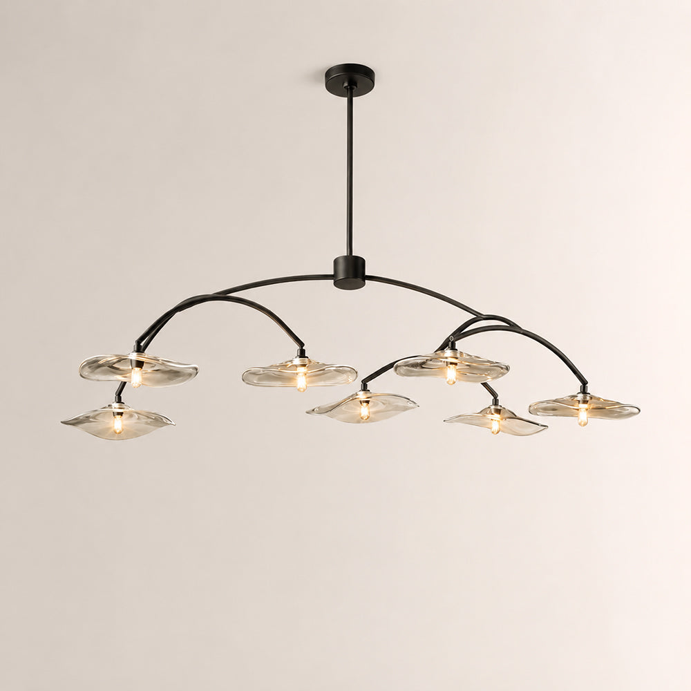 Lilia Clear Glass Round Chandelier