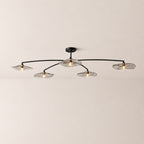 Lilia Smoke Glass Flushmount