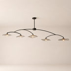 Lilia Smoke Glass Linear Chandelier