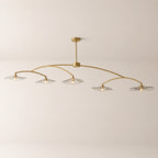 Lilia Smoke Glass Linear Chandelier