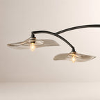 Lilia Smoke Glass Linear Chandelier