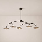 Lilia Smoke Glass Linear Chandelier
