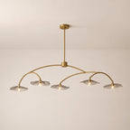 Lilia Smoke Glass Linear Chandelier
