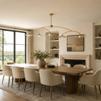 Lilia Smoke Glass Linear Chandelier